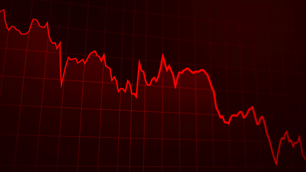 охваты падают