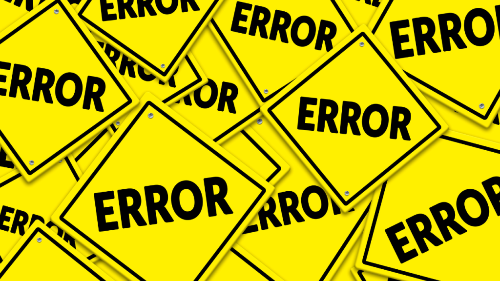 ошибки в контенте